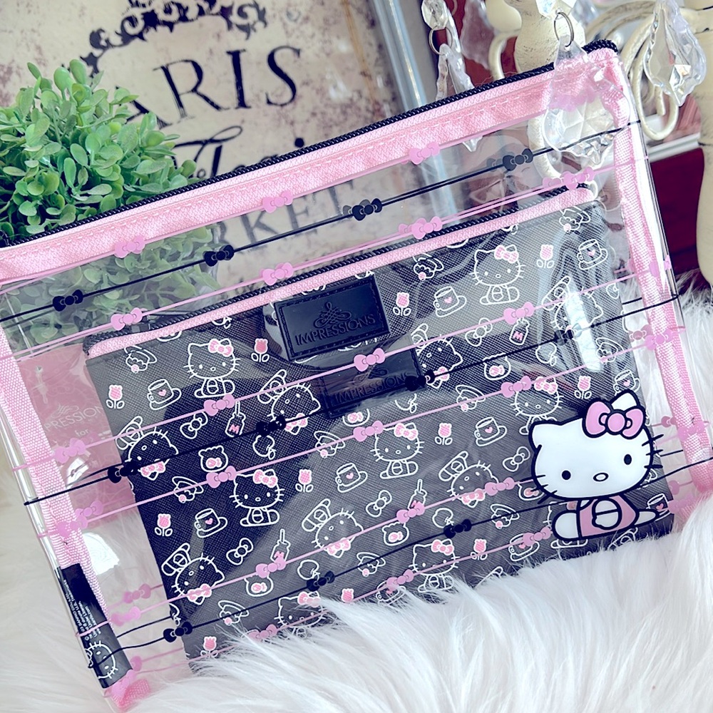Hello Kitty cosmetic bag pouch set of two
